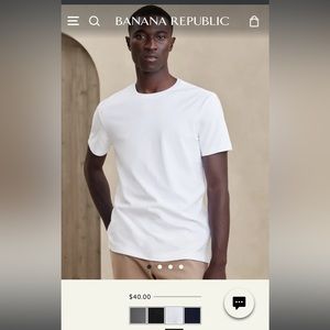 Men’s Banana Republic Luxe Touch Performance (Premium) Shirt- size L